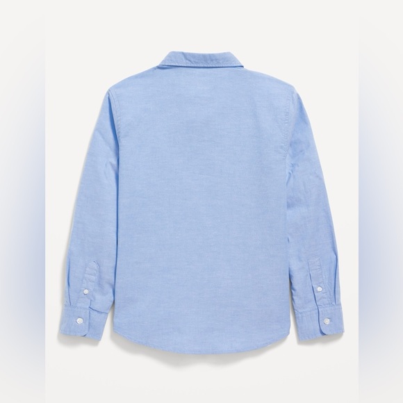 Old Navy Uniform Blue Oxford Stretch Shirt for Boys Size M (8) NWT - Picture 3 of 6